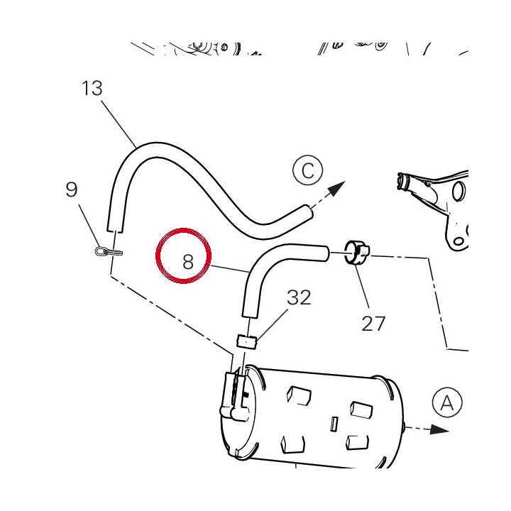 Tuyau 93512851A — réf. 93512851A | Ducati Store