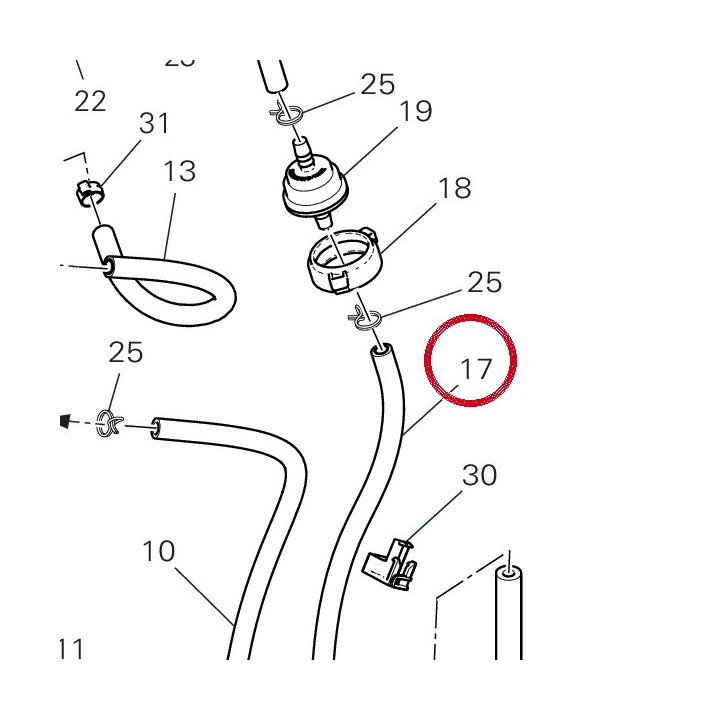 Tuyau 93511501A — réf. 93511501A | Ducati Store
