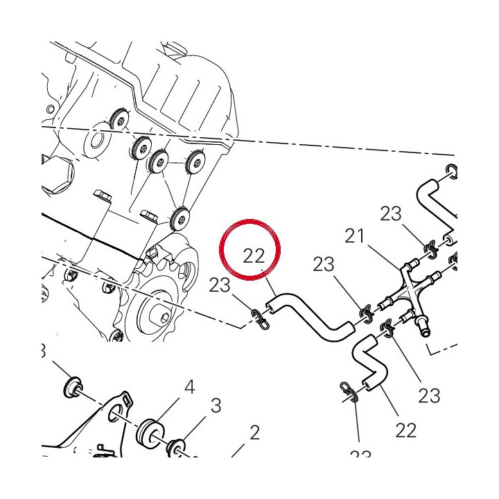 Tuyau 93511581A — réf. 93511581A | Ducati Store