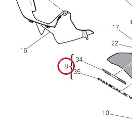 Cupolino inferiore — réf. 48115011AA | Ducati Store
