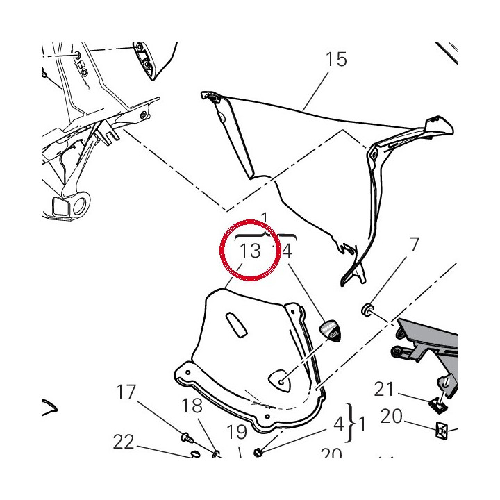 Cache 4601R282A — réf. 4601R282A | Ducati Store