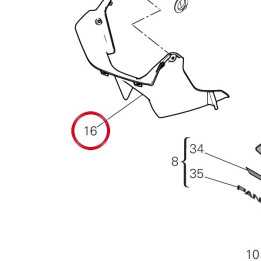 Couvercle capot droite — réf. 4601R071A | Ducati Store