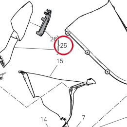 Rétroviseur gauche 52320721A — réf. 52320721A | Ducati Store