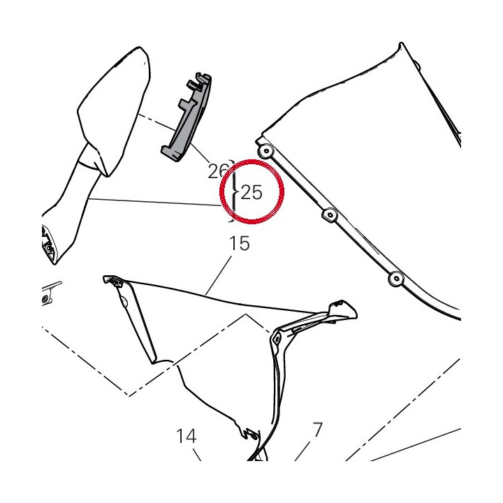 Rétroviseur gauche 52320721A — réf. 52320721A | Ducati Store