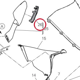 Cache miroir gauche — réf. 4601P381A | Ducati Store