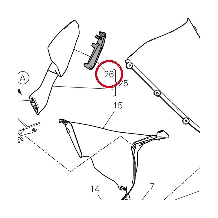 Cache miroir gauche — réf. 4601P381A | Ducati Store