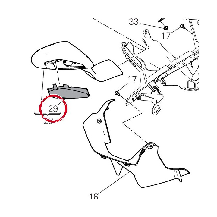 Cache miroir droit 4601P391A — réf. 4601P391A | Ducati Store