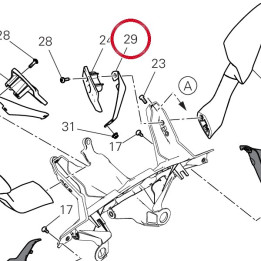 Bride gauche 8301Q021AA — réf. 8301Q021AA | Ducati Store