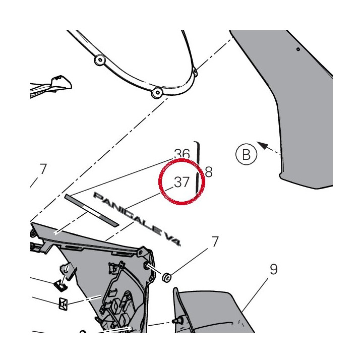 Decalco Panigale V4 — réf. 4381N651A | Ducati Store