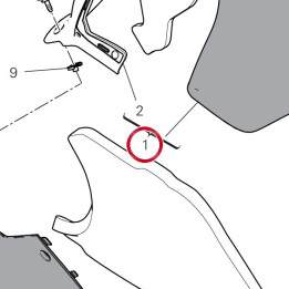 Demi-Carene supérieur — réf. 4801H271BA | Ducati Store