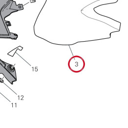 Absorbant sonore superiore — réf. 48613234A | Ducati Store