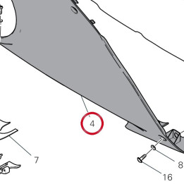 Demi-Carene inférieur — réf. 4801H321BA | Ducati Store