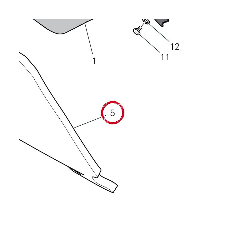 Absorbant sonore inferiore — réf. 48613252A | Ducati Store