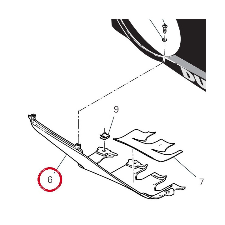 Cache silencieux droit — réf. 4801H341A | Ducati Store