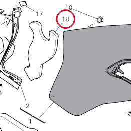 Absorbant sonore — réf. 48611421A | Ducati Store