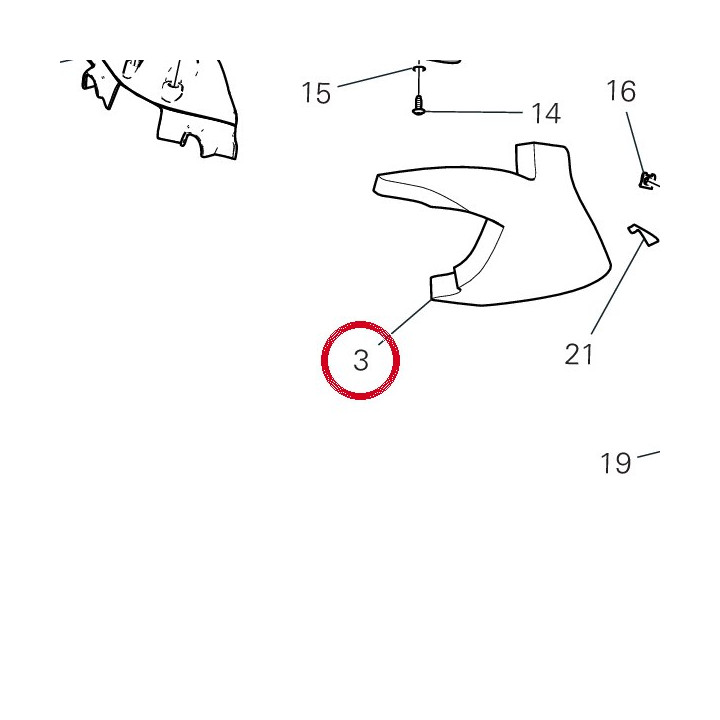 Absorbant sonore 48613223A — réf. 48613223A | Ducati Store