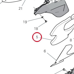 Absorbant sonore en bas — réf. 48613242A | Ducati Store