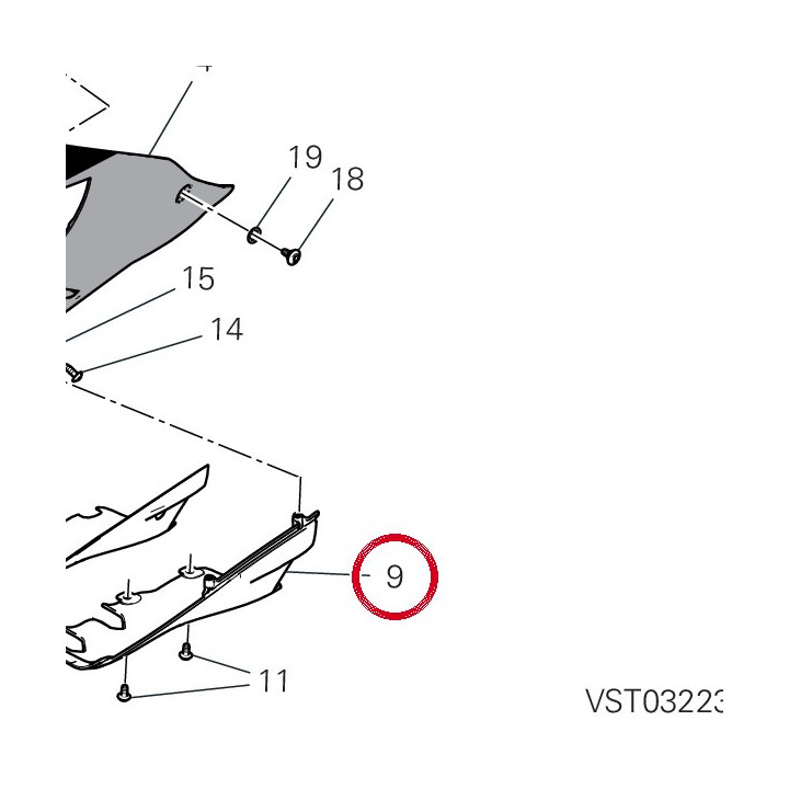 Cache silencieux gauche — réf. 4801H331B | Ducati Store