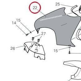 Cache réservoir 4801H351AA — réf. 4801H351AA | Ducati Store