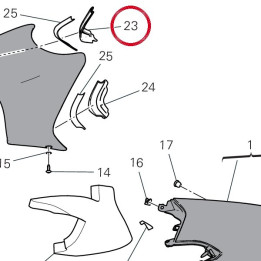 Appendice droite 4801H481A — réf. 4801H481A | Ducati Store