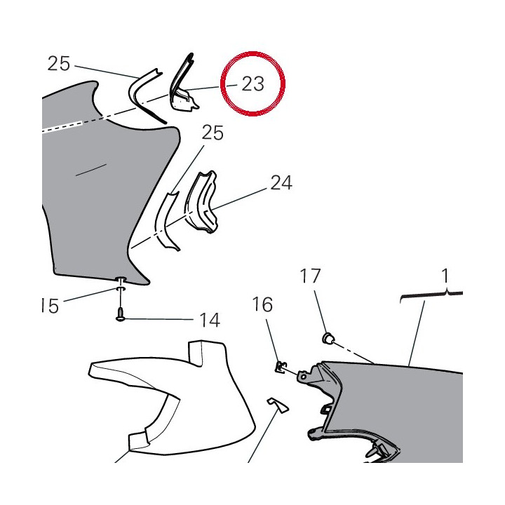 Appendice droite 4801H481A — réf. 4801H481A | Ducati Store