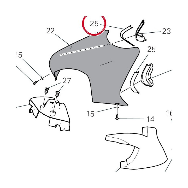 Biadhesive tape for fixing — réf. 92611131A | Ducati Store
