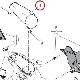 Support dossier siège — réf. 24717821A | Ducati Store