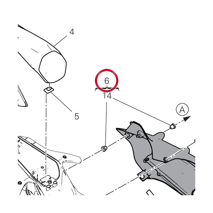 Panneau lateral gauche — réf. 482P7302BA | Ducati Store