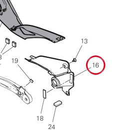 Couvercle gauche R╘servoir — réf. 4801H372A | Ducati Store
