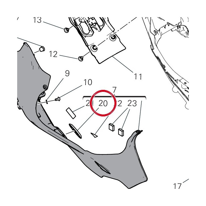 Caoutchouc 76417832A — réf. 76417832A | Ducati Store