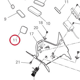 Tampon caoutchouc 86612441A — réf. 86612441A | Ducati Store