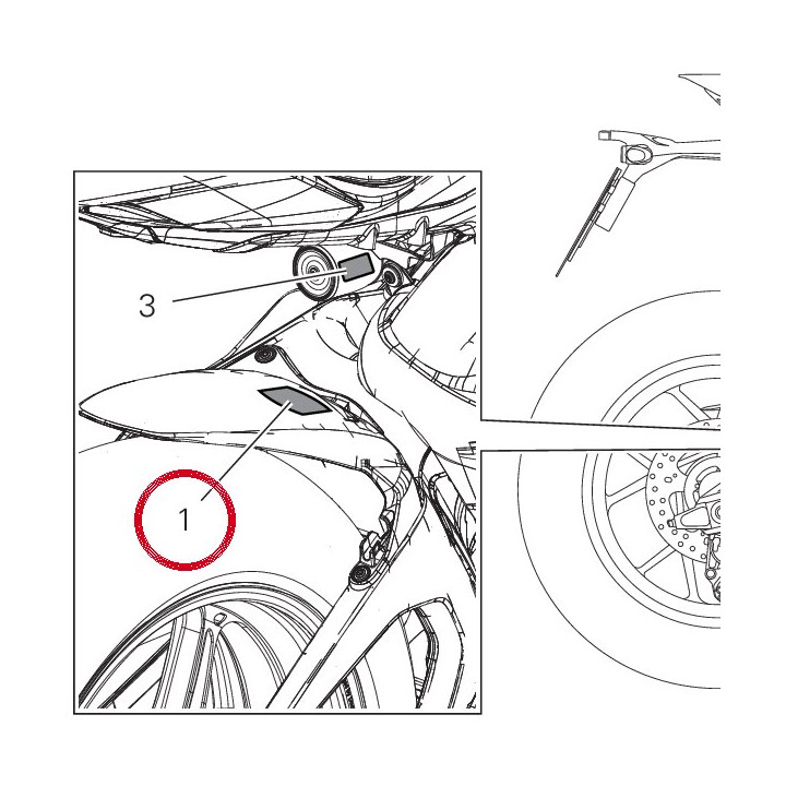 Targhetta pressione E — réf. 43314621A | Ducati Store