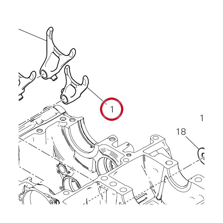 Fourche engrenement 5Ème — réf. 18010472A | Ducati Store