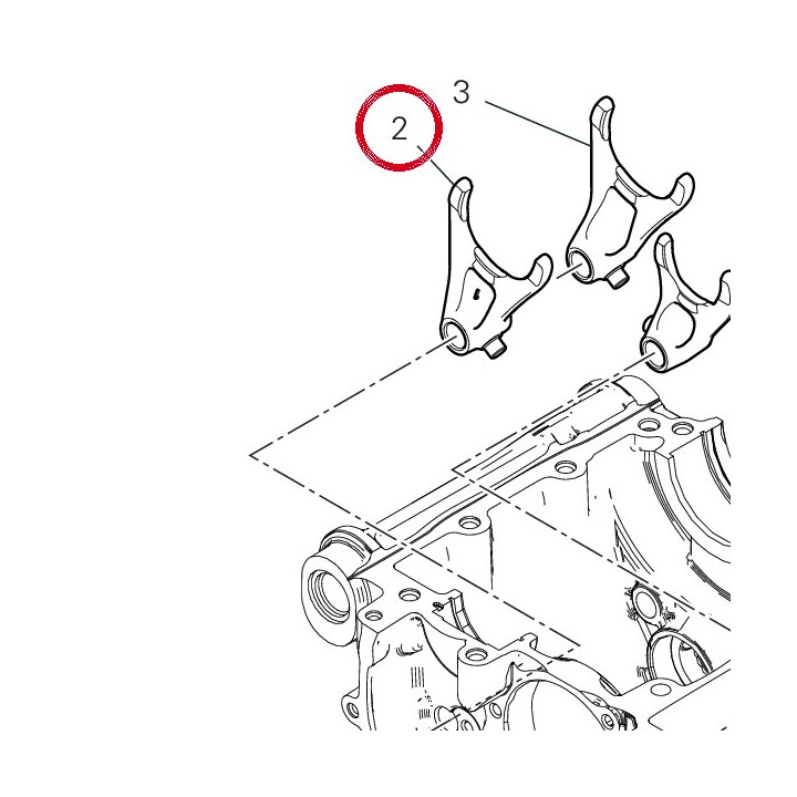 Fourche engrenement 1Ème — réf. 18010482A | Ducati Store
