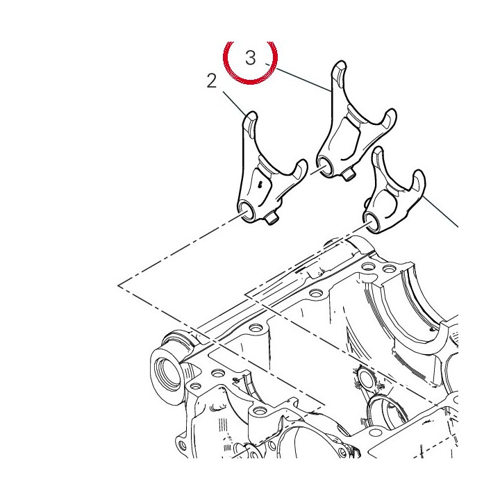 Fourche engrenement 2Ème — réf. 18010492A | Ducati Store