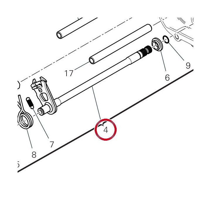 Arbre sélecteur de vitesses — réf. 18120071A | Ducati Store