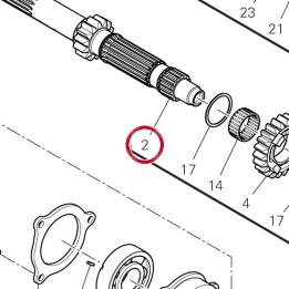 Arbre primaire 14912641A — réf. 14912641A | Ducati Store