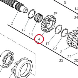 Engrenage conducteur 5Ème — réf. 17216201A | Ducati Store