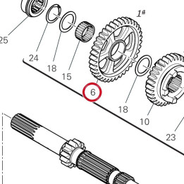 Engrenage entraine 1Ère — réf. 17216471A | Ducati Store