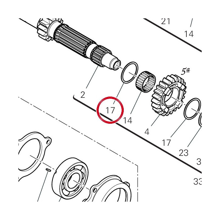 Rondelle de butee 85214621A — réf. 85213291A | Ducati Store