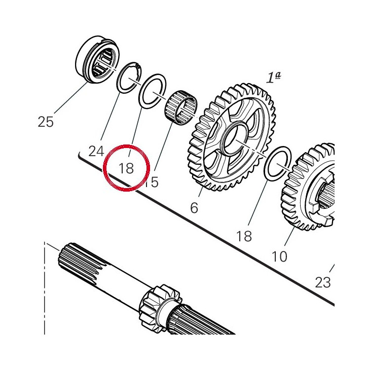 Rondelle de butee 85214631A — réf. 85213311A | Ducati Store