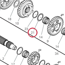 Rondelle dentelee 85611811A — réf. 85611491A | Ducati Store