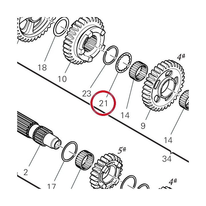 Rondelle dentelee 85611811A — réf. 85611491A | Ducati Store