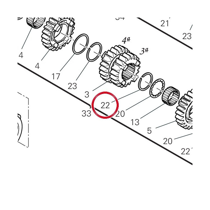 Anneau arret 88441201A — réf. 88440731A | Ducati Store