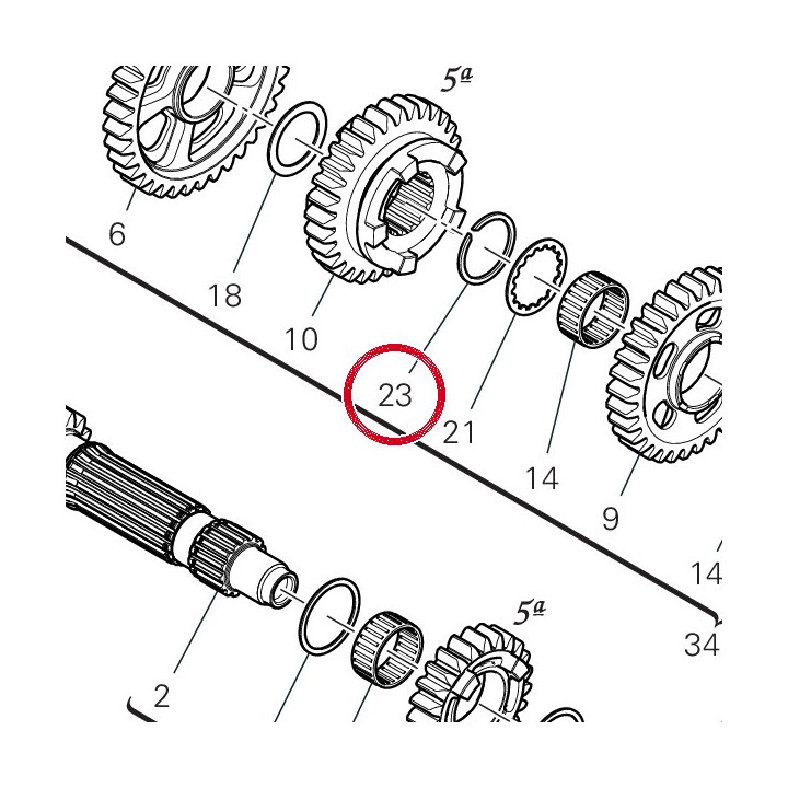 Anneau arret 88441211A — réf. 88440741A | Ducati Store