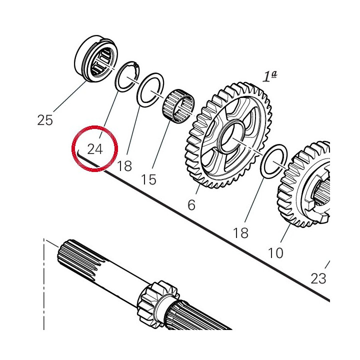 Anneau arret 88441221A — réf. 88440751A | Ducati Store