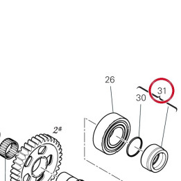 Entretoise pignon chaîne — réf. 713P0011C | Ducati Store