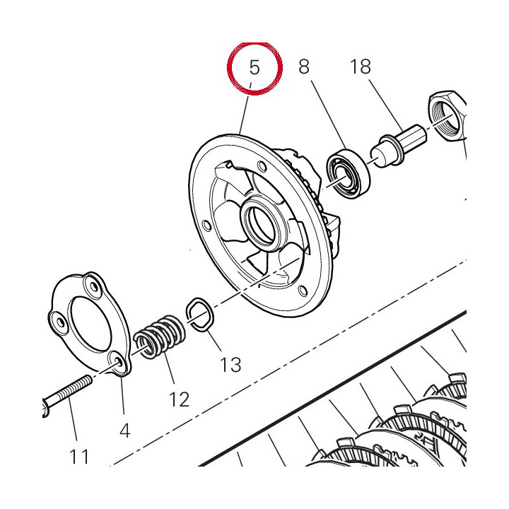 Disque de poussee embrayage — réf. 19610711A | Ducati Store
