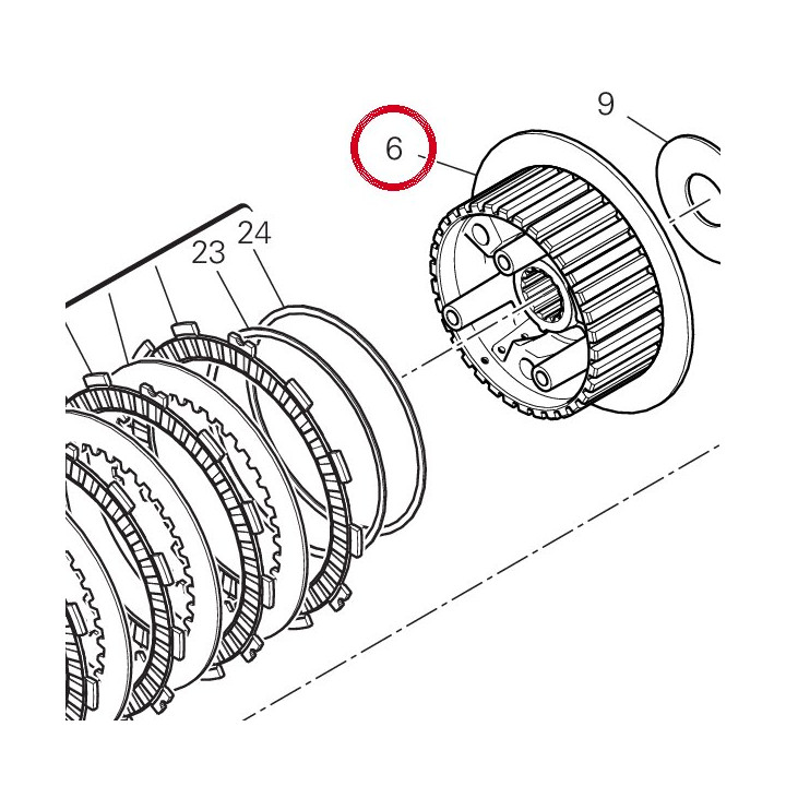 Moyeu Porte-Disque (fcc) — réf. 19610721A | Ducati Store