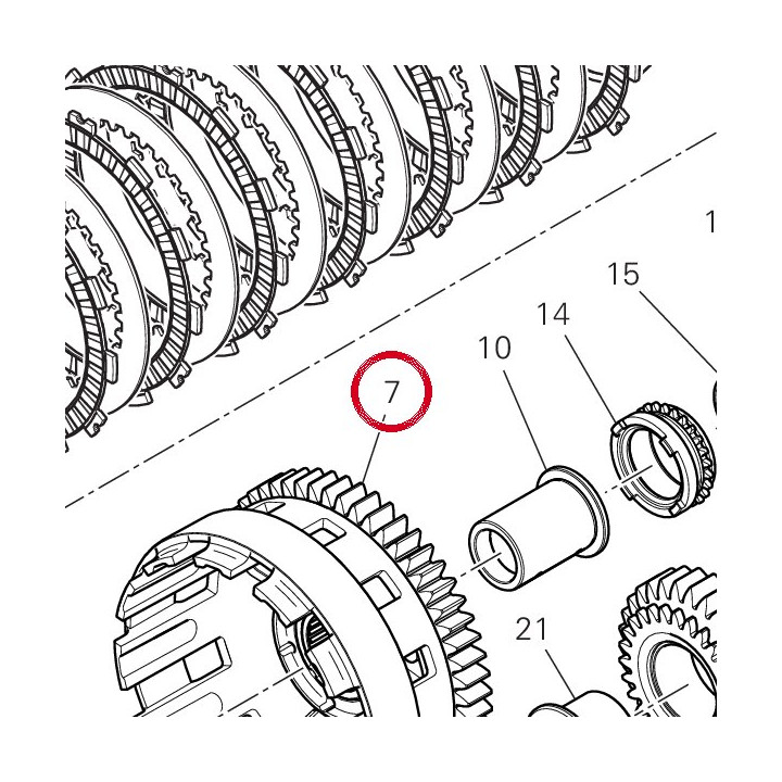 Cloche embrayage complète — réf. 19820501B | Ducati Store